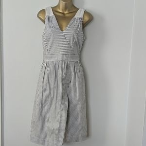 Banana republic striped criss cross dress size 8